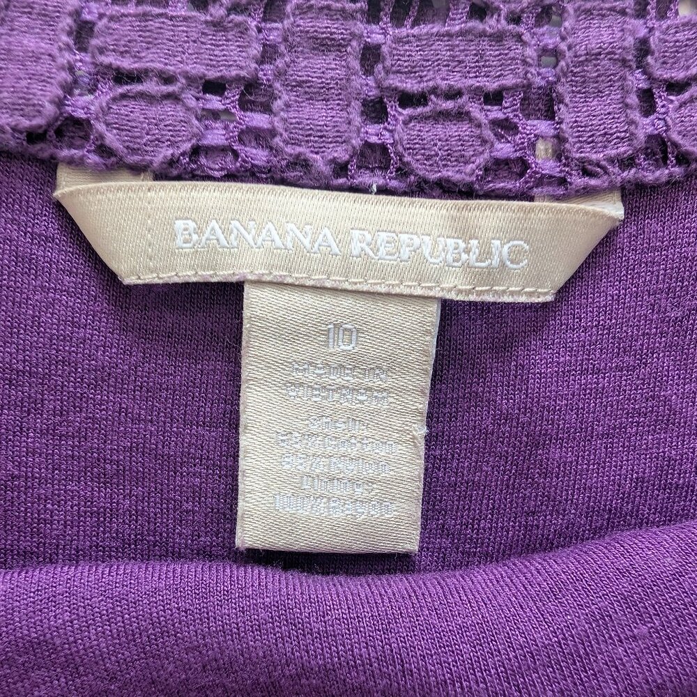 Banana Republic purple lace shirt
